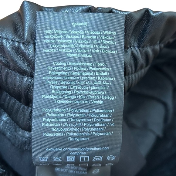 VERO Moda VM Eva High Rise Paperbag Faux Leather Pants - Picture 5 of 12